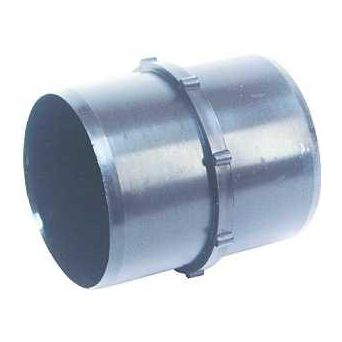 US Hardware RV-379B Straight Hose Coupler 3 in ID 3-1/2 in L ABS Black