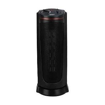 PowerZone HPQ15A-M Ceramic Tower Heater 12.5 A 120 V 900/1500 W 2-Heat Setting Black