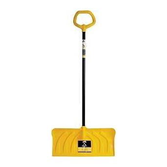 True Temper 1635000 Snow Pusher 24 in W Blade Poly Blade Steel Handle