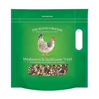Pecking Order 009328 Mealworm/Sunflower Chicken Treat 3 lb Bag