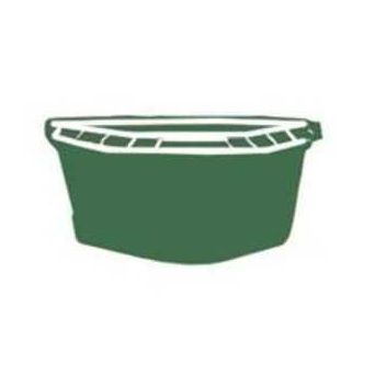 Fortex-Fortiflex CF24GR Corner Feeder 24 qt Volume Rubber Polymer Green