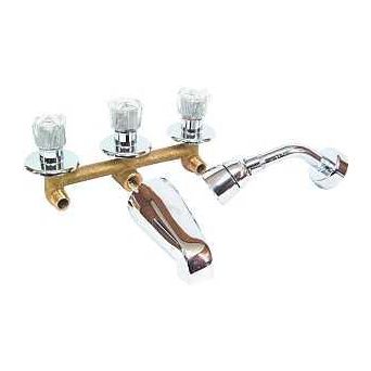 US Hardware P-001N Tub and Shower Diverter 3 -Faucet Handle Brass Chrome