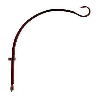 Landscapers Select GB-3040 Hanging Plant Hook 16 in L Steel Hammered Bronze Wall Mount Mounting