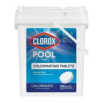 Clorox POOL & Spa ACTIVE99 22435CLX Chlorinating Tablet Solid Chlorine 35 lb Bucket