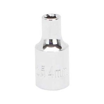 Vulcan MT6487862 Drive Socket 4 mm Socket 1/4 in Drive 6-Point Chrome Vanadium Steel Chrome