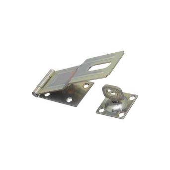 National Hardware V32 Series N102-962 Safety Hasp 6 in L 1-3/4 in W Steel Zinc 0.41 in Dia Shackle Swivel Staple