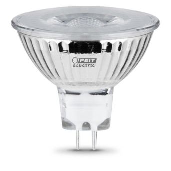 Feit Electric EXN/930CA/6 LED Bulb, Track/Recessed, MR16 Lamp, 50 W Equivalent, GU5.3 Lamp Base, Dimmable, Clear
