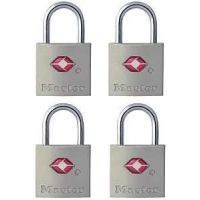 Master Lock 4683Q Padlock Keyed Alike Key 3/32 in Dia Shackle Steel Shackle Metal Body 7/8 in W Body